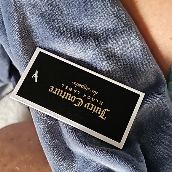 AWESOME JUICY COUTURE BLACK LABEL VELOR PUFF SLEEVE PULLOVER - Picture 9 of 9